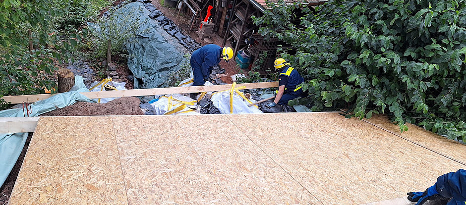 Am 25.09.2024 war unser technischer Berater Hochwasser wieder in Illingen OT Wustweiler im Einsatz.